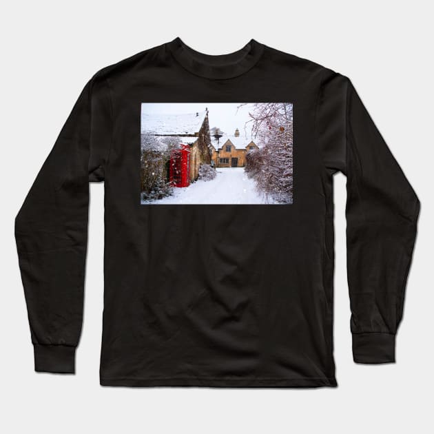 Castle Combe in winter Long Sleeve T-Shirt by Graz-Photos